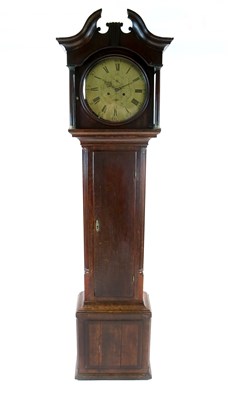 Lot 411 - A George III oak 30 hour long case clock