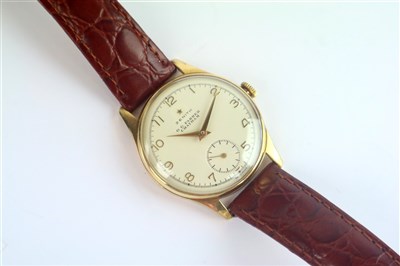 Lot 221 - A Gentleman's Zenith 9ct Gold Gentleman's Wristwatch