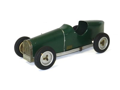 Lot 758 - M & E Models Wasp Tinplate Tethered Racing Car in British Racing Green.