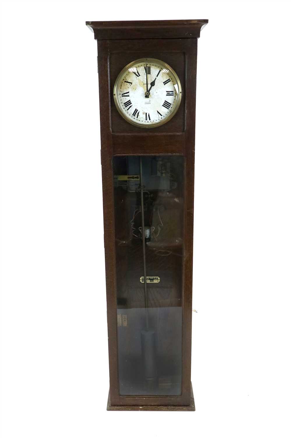 Lot 713 - An oak cased Magenta electronic ‘clocking-in’ clock