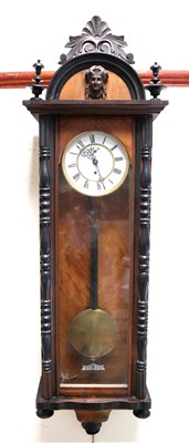 Lot 719 - An Edwardian Vienna regulator wall clock