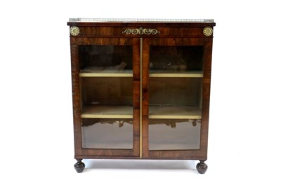 Lot 1023 - A 19th century Rosewood veneered display cabinet