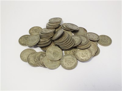 Lot 447 - A collection of shillings