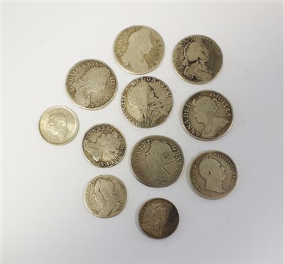 Lot 299 - A collection of shillings and sixpences