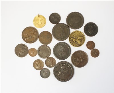 Lot 302 - A collection of copper coins