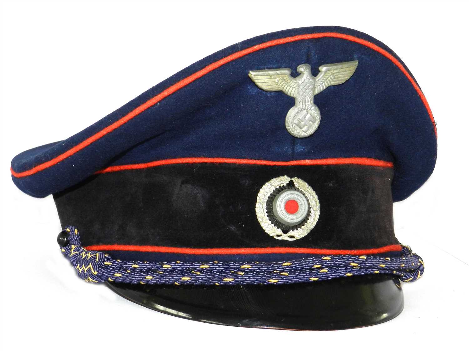 Lot 519 - A Third Reich Reichsbarn or Railroad visor cap