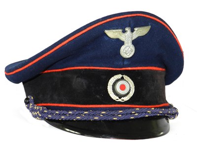 Lot 519 - A Third Reich Reichsbarn or Railroad visor cap