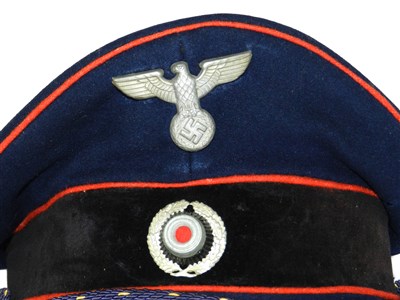 Lot 519 - A Third Reich Reichsbarn or Railroad visor cap