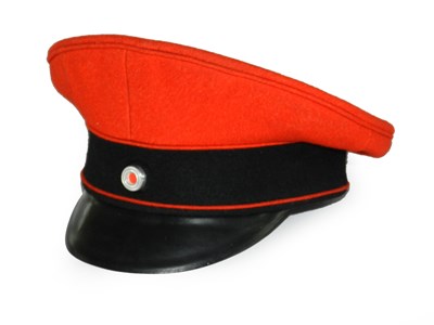 Lot 530 - A WWII German Railway Master’s visor cap