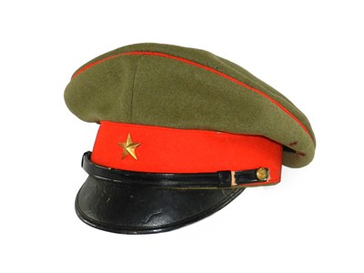 Lot 522 - A Second World War Imperial Japanese officer’s visor cap