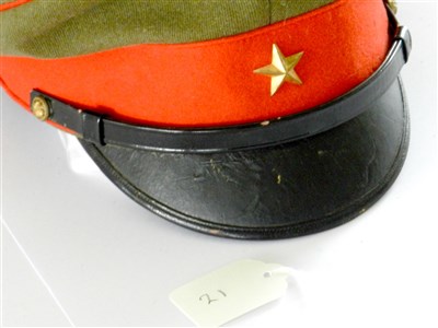 Lot 522 - A Second World War Imperial Japanese officer’s visor cap
