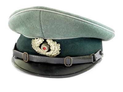 Lot 415 - German Army EM/NCO Transportation Officer's visor cap