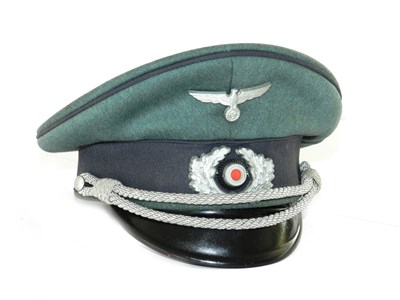 Lot 534 - A German Third Reich Sonderführer auf Kriegsdauer visor cap