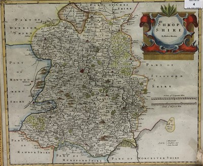 Lot 4 - Robert Morden, map of Shropshire