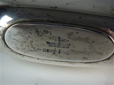 Lot 229 - A silver hip flask