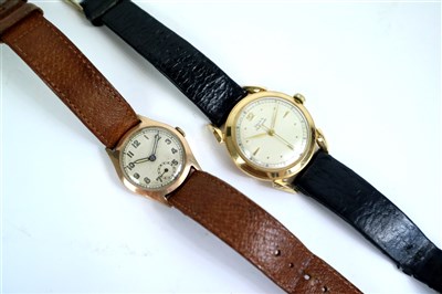 Lot 325 - Two gold wristwatches