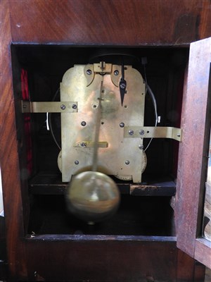 Lot 718 - A 19th century double fusee bracket clock