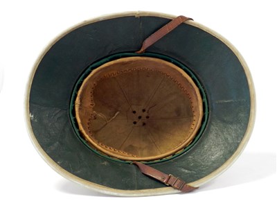 Lot 542 - A WW2 British pith helmet, dated 1942 - size 7