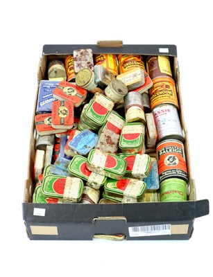 Lot 608 - A box containing a collection of unopened 20th century tobacco tins