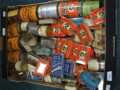 Lot 608 - A box containing a collection of unopened 20th century tobacco tins