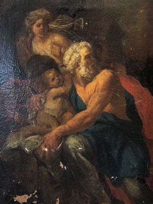 Lot 181 - Italian school, Biblical figures, oil on canvas