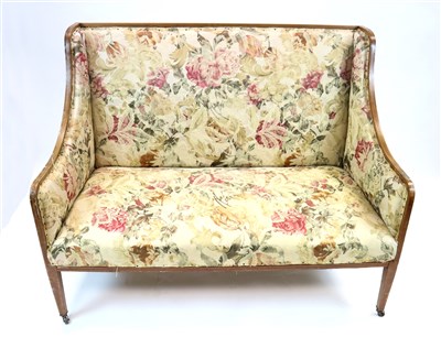 Lot 805 - An Edwardian upholstered sofa