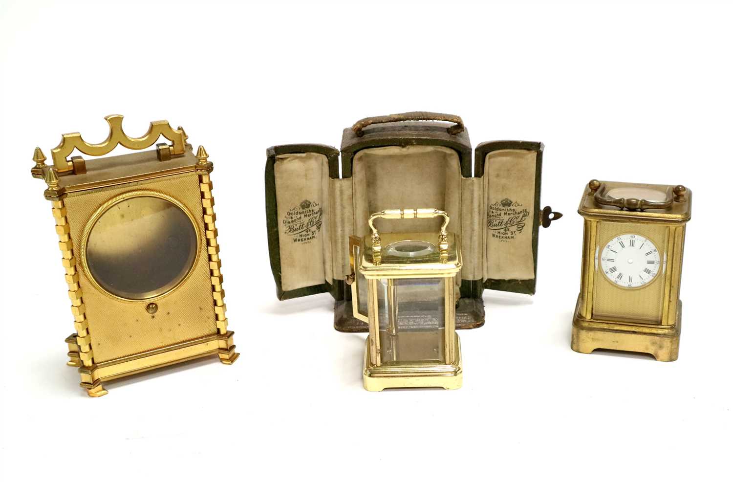 Lot 694 - A 19th century gilt brass carriage clock case
