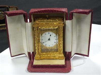 Lot 697 - A 19th century French carriage clock by Bourdin of Paris