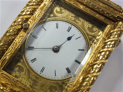 Lot 697 - A 19th century French carriage clock by Bourdin of Paris