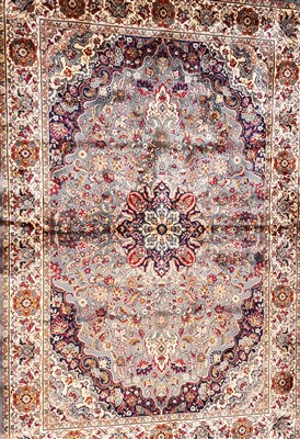 Lot 1045 - A duckegg blue ground Kashmir rug