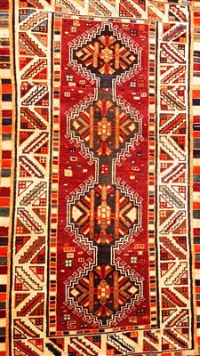 Lot 1041 - A handwoven Persian quasqi tribal rug