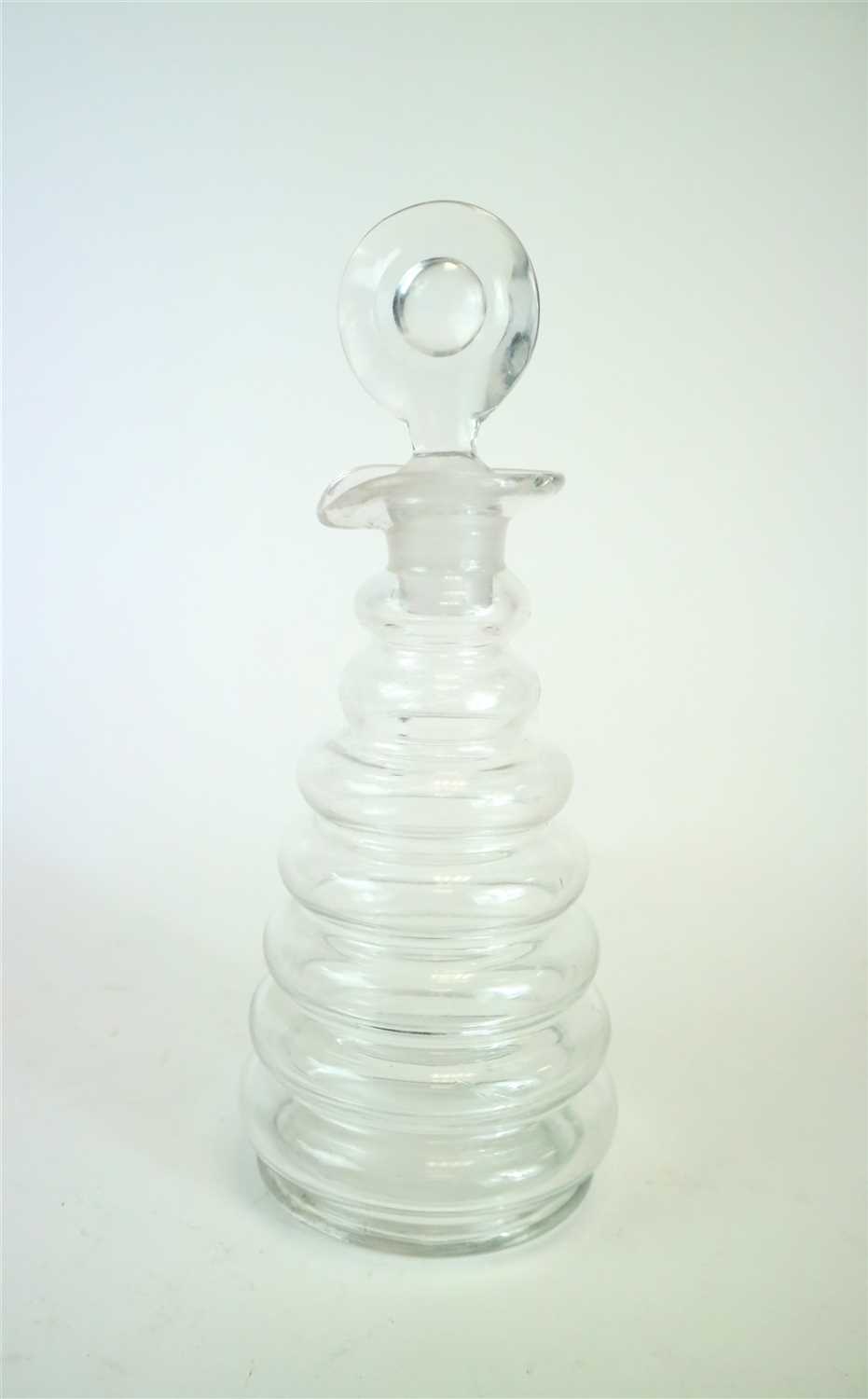 Lot 262 - An early 19th century beehive decanter and stopper