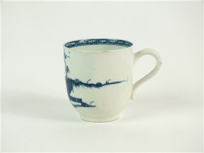 Lot 38 - A rare Worcester porcelain blue and white chocolate cup