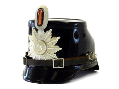 Lot 531 - A German North Rhine (Nordrhein-Westfalen) region police shako