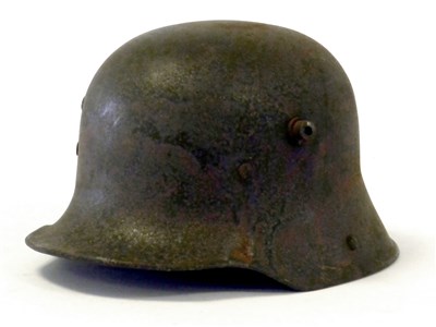 Lot 544 - An Imperial German M16 steel helmet shell by F.C. Bellinger