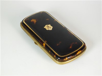 Lot 250 - A tortoiseshell case