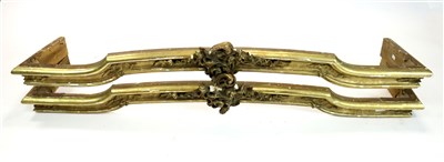 Lot 451 - A matching pair of 19th century gilt plaster pelmet cornices