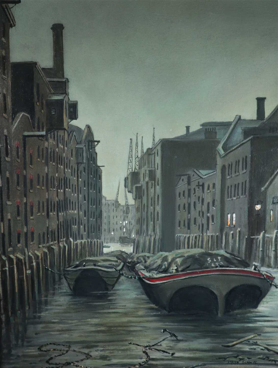 Lot 94 - Steven Scholes (British Contemporary), St. Saviour's Docks, Bermondsey