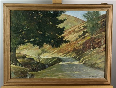 Lot 60 - J H Hartley, watercolour and oil