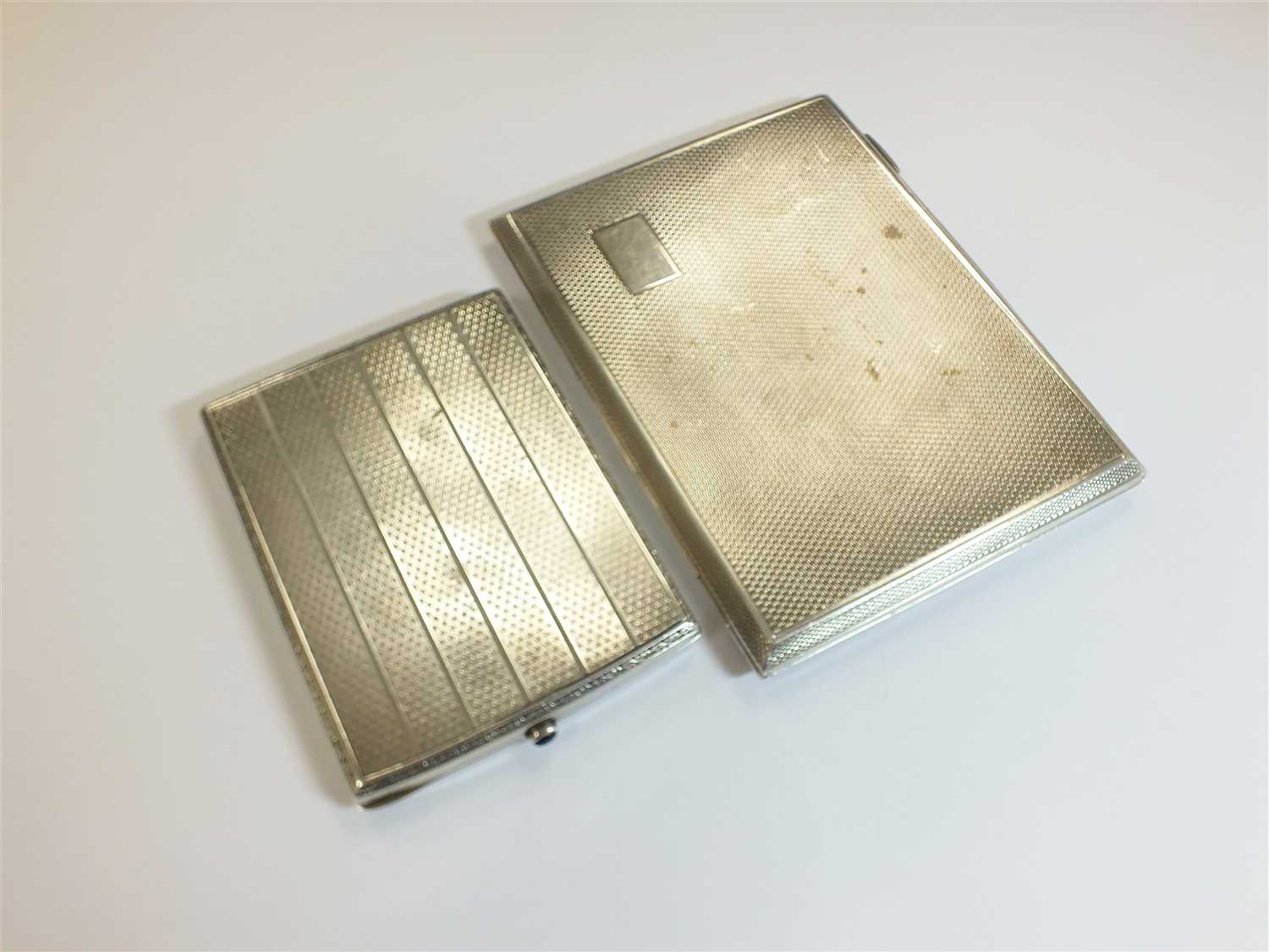 Lot 64 - Two silver cigarette cases
