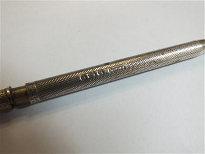 Lot 68 - Three silver retractable pencils