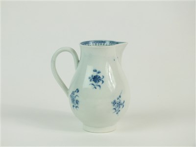 Lot 11 - A Caughley porcelain 'Waiting Chinaman' sparrow-beak jug