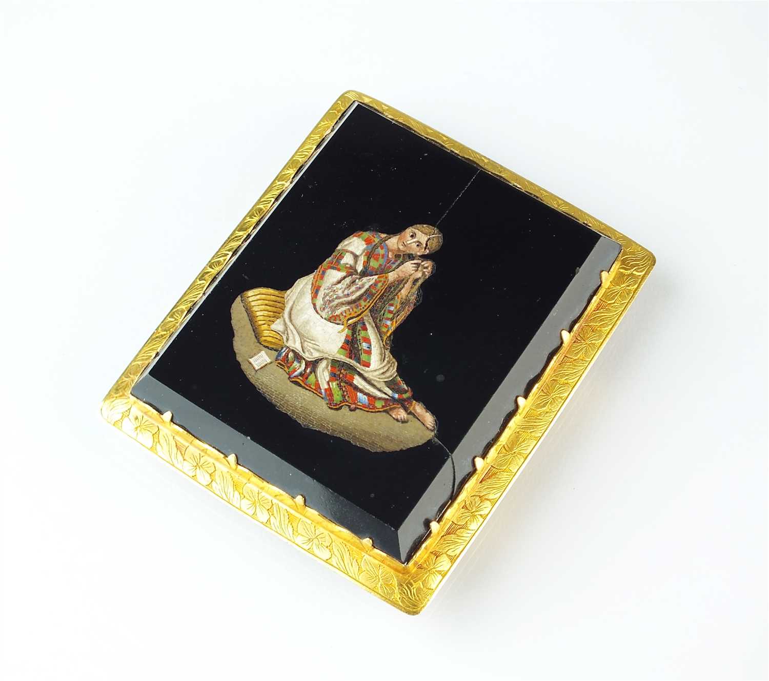 Lot 333 - A micro mosaic plaque