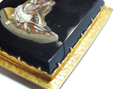 Lot 333 - A micro mosaic plaque