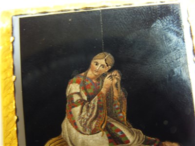 Lot 333 - A micro mosaic plaque