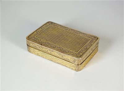 Lot 183 - An early 19th century French silver gilt box