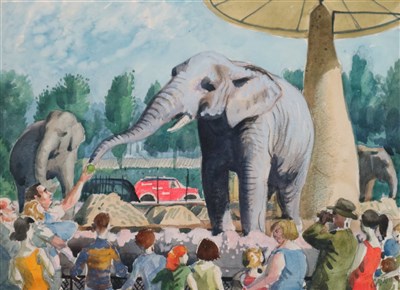 Lot 12 - Charles Frederick Tunnicliffe (1901 - 1979), Elephant