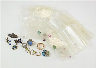 Lot 200 - A large collection of costume jewellery and loose stones
