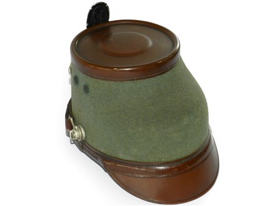 Lot 386 - A German Third Reich M1936 Schutzpolizei NCO Police Shako by Erel, Berlin