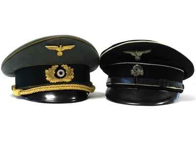 Lot 456 - A reproduction German Third Reich style Army General’s visor cap